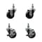 Service Caster True 890883720 883720 3'' Replacement Caster Set with Brakes, 4PK TRU-SCC-TS20S314-POS-121310-2-TLB-2 - alternate 1